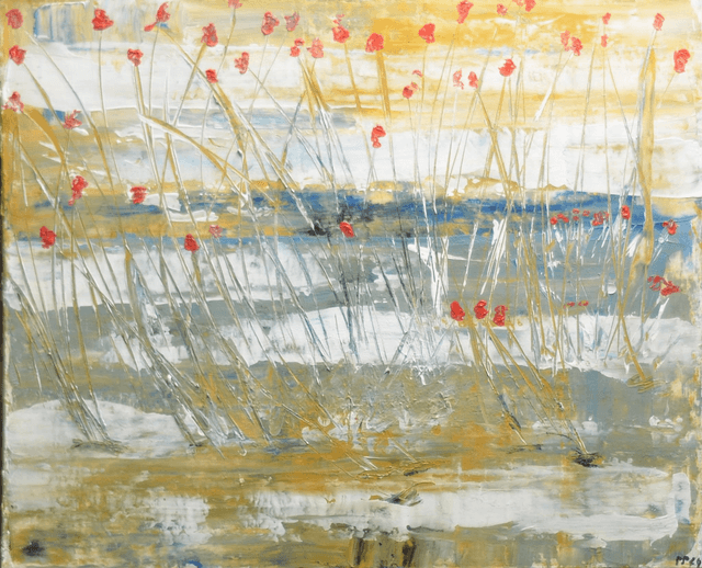 L&#039;eveil des champs, huile sur toile, 61 cm * 50 cm